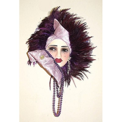 Unique Creations Lady Face Mask Wall Hanging Decor   253786379382